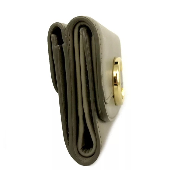 Chloe C Leather Trifold Wallet Purse beige - Picture 2 of 8